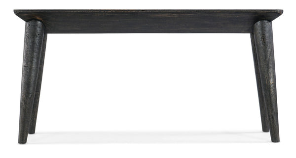 Hooker Furniture Commerce Mango Wood Arness Console Table — Narrow 16" Depth, 68" Length, Rustic Transparent Black Finish 7228-80082-89