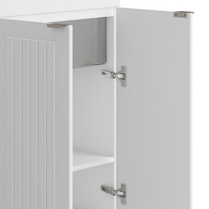 English Elm Murphy 24" Compact Laundry Cabinet With Deep Stainless Steel Sink & High-Arch Faucet For Small Spaces B136P158807