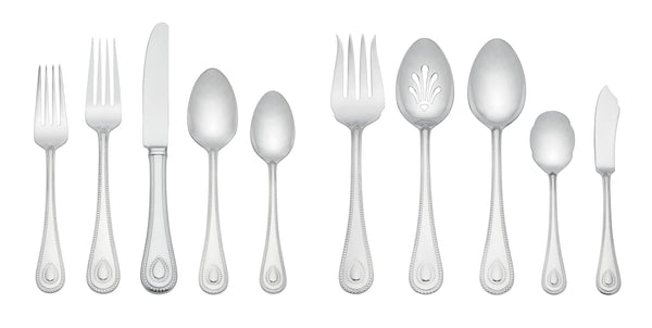 Lenox French Perle 65-Piece Flatware Set Metallic, STAINLESS METAL 829739