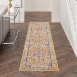 Nourison Passion PSN23 Machine Made Power-loomed Ornamental Border Indoor Only Bohemian Vintage Rug Ivory,Yellow, Ivory and Yellow 100% Polypropylene 99446809148