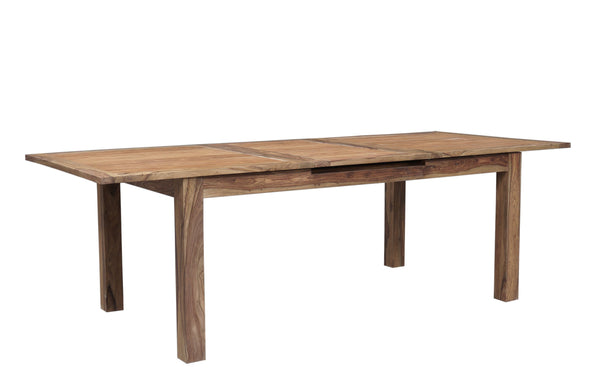 Porter Designs Porter Urban Solid Sheesham Wood Pop-up Leaf Dining Table - Modern Style For Contemporary Homes Natural Wood 07-117-01-1226