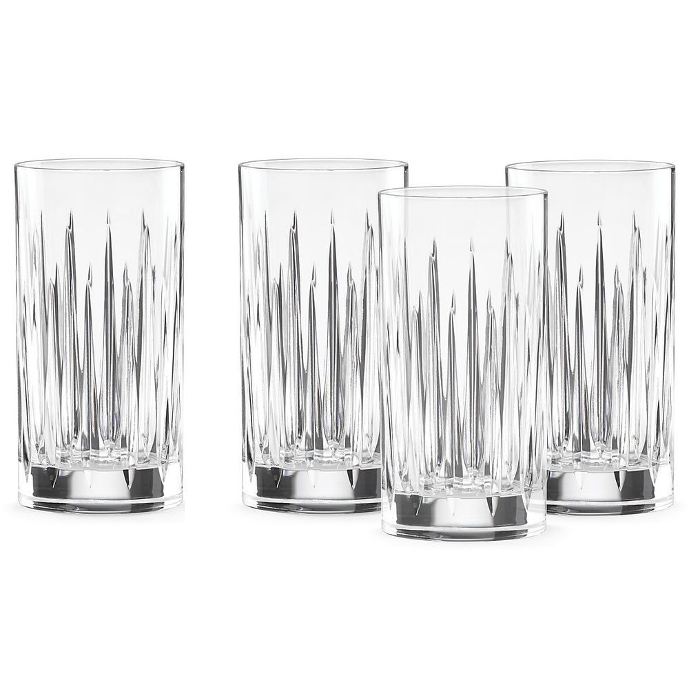 Lenox Reed and Barton Soho Crystal 4-Piece Iced Beverage Glass Set Clear, NO COLOR GLASS,CRYSTAL 869704