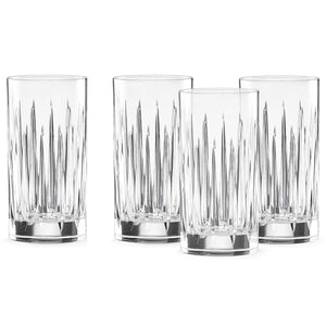 Lenox Reed and Barton Soho Crystal 4-Piece Iced Beverage Glass Set Clear, NO COLOR GLASS,CRYSTAL 869704