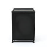 Christopher Knight Home® - Noble House - Anchorage Outdoor Metal Tank Holder Side Table, Matte Black