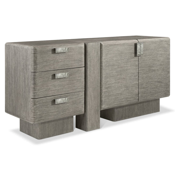 Bernhardt Bernhardt Monolith Wooden Buffet Puma Finish — Sculptural White Oak Storage With Soft‑Close Drawers & Adjustable Shelves 343132