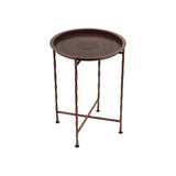 Christopher Knight Home® - Noble House - Beaufait Vintage Style Handcrafted Iron Tray Top Side Table