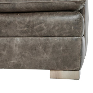 Bernhardt Bernhardt Burnham Leather Chair With Deep Cushion, Tailored Stitching, Lush Premium Leather, Modern Style 7202LO