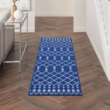 Nourison Whimsicle WHS02 Machine Made Power-loomed No Border Indoor Only Bohemian Farmhouse Rug Navy, Navy 100% Polypropylene 99446831057