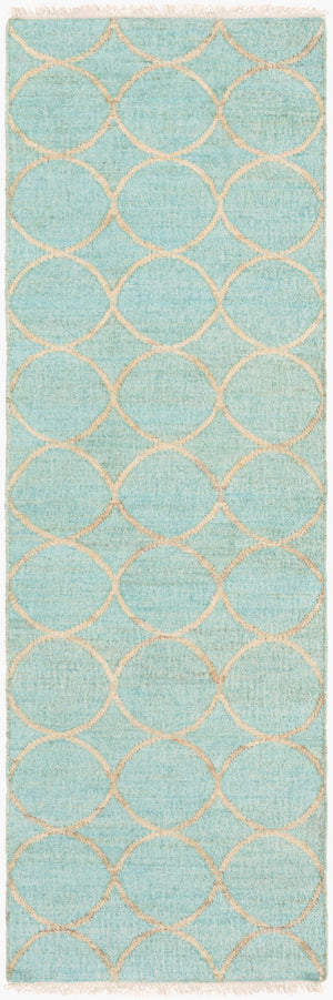 Surya Laural 2'6" X 8' Handmade Jute Rug - Global Inspired Elegance For Eclectic Home Décor Charm! Seafoam Jute Lrl6000-268