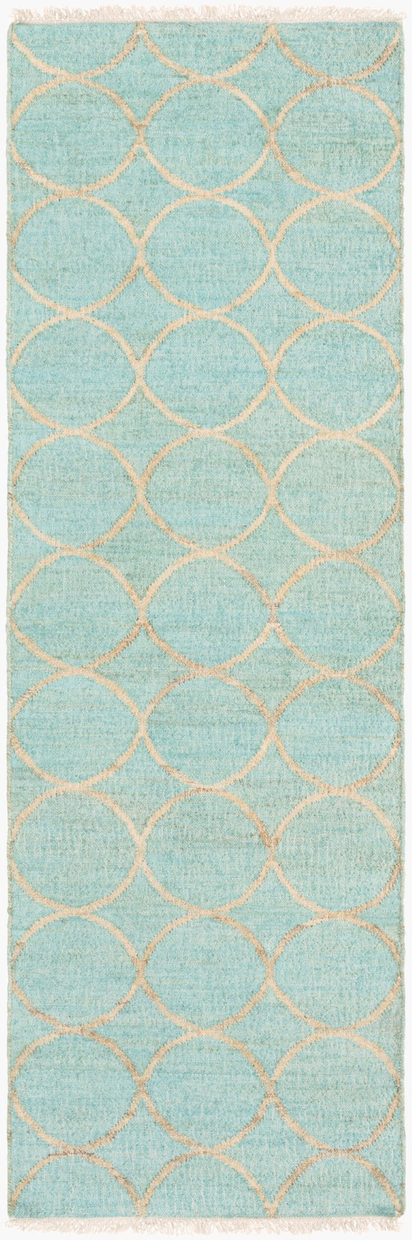 Surya Laural 2'6" X 8' Handmade Jute Rug - Global Inspired Elegance For Eclectic Home Décor Charm! Seafoam Jute Lrl6000-268