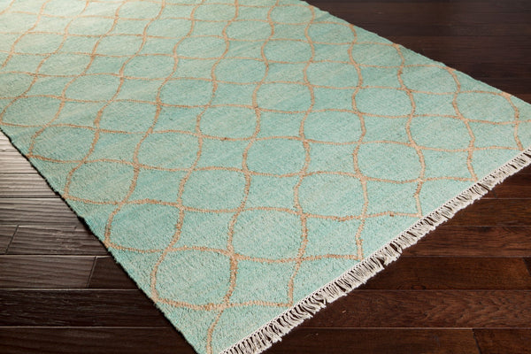 Surya Laural 2'6" X 8' Handmade Jute Rug - Global Inspired Elegance For Eclectic Home Décor Charm! Seafoam Jute Lrl6000-268