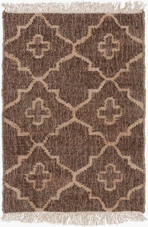 Surya Laural 2'6" X 8' Handmade Jute Rug - Global Inspired Elegance For Eclectic Home Décor Charm! Dark Brown Jute Lrl6011-46