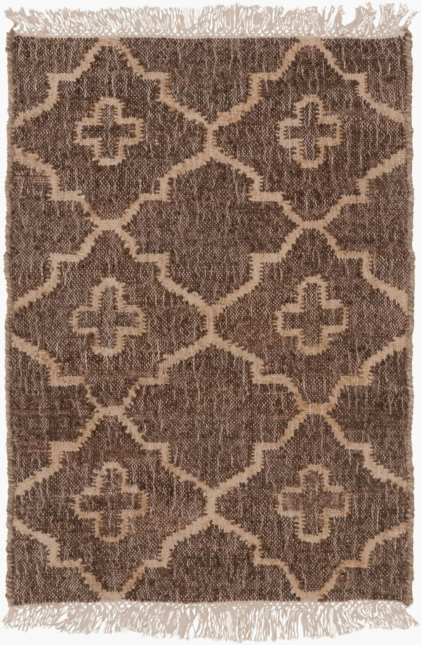 Surya Laural 2'6" X 8' Handmade Jute Rug - Global Inspired Elegance For Eclectic Home Décor Charm! Dark Brown Jute Lrl6011-46