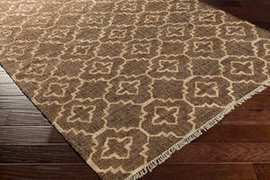 Surya Laural 2'6" X 8' Handmade Jute Rug - Global Inspired Elegance For Eclectic Home Décor Charm! Dark Brown Jute Lrl6011-46
