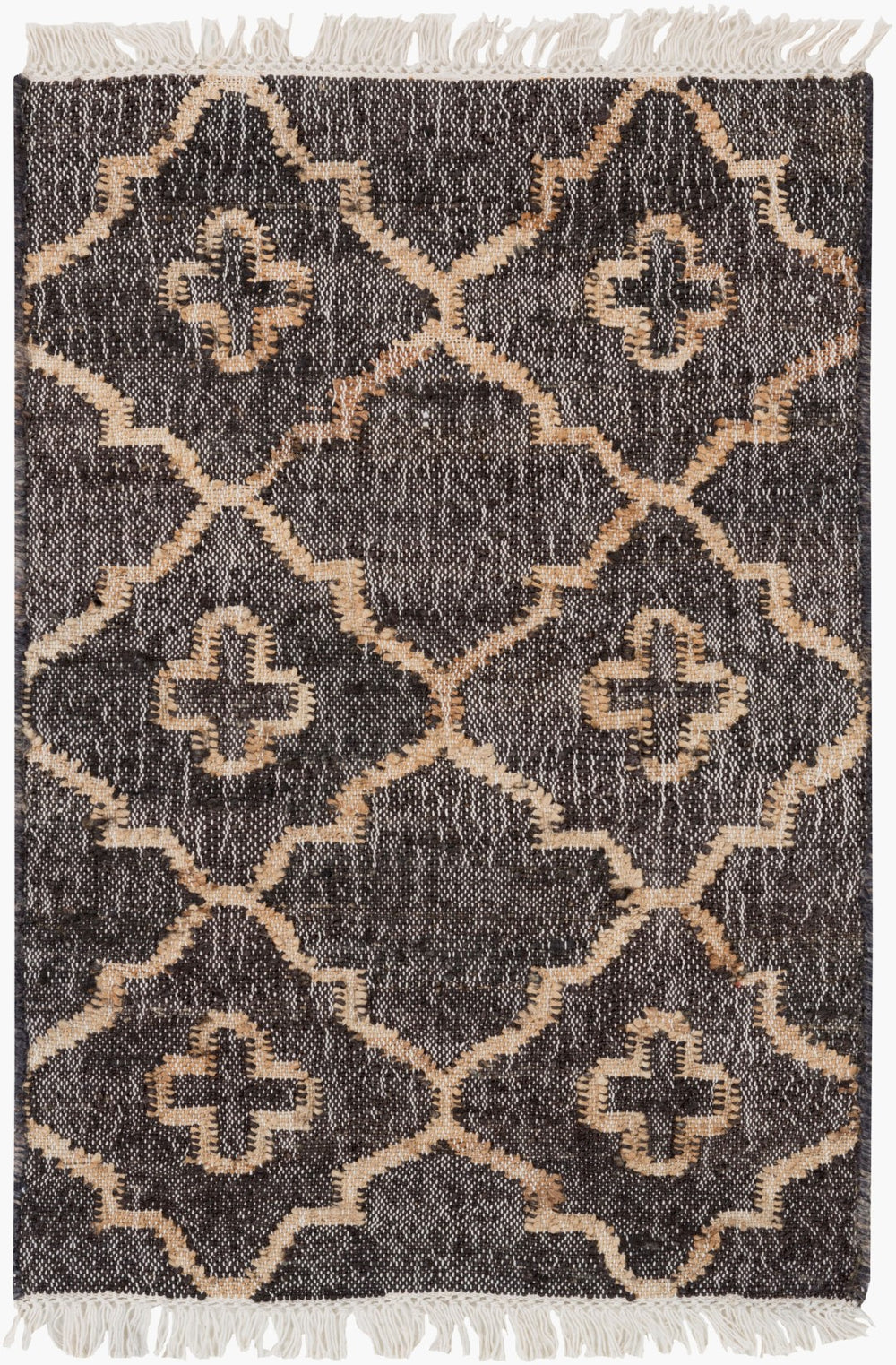 Surya Laural 2'6" X 8' Handmade Jute Rug - Global Inspired Elegance For Eclectic Home Décor Charm! Black Jute Lrl6013-69