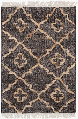 Surya Laural 2'6" X 8' Handmade Jute Rug - Global Inspired Elegance For Eclectic Home Décor Charm! Black Jute Lrl6013-69