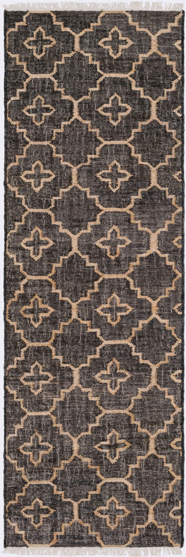 Surya Laural 2'6" X 8' Handmade Jute Rug - Global Inspired Elegance For Eclectic Home Décor Charm! Black Jute Lrl6013-268