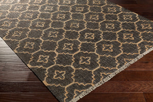 Surya Laural 2'6" X 8' Handmade Jute Rug - Global Inspired Elegance For Eclectic Home Décor Charm! Black Jute Lrl6013-69