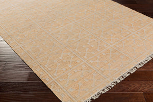 Livabliss Laural Handwoven Jute Flatweave Accent Rug Artisan Fringe Farmhouse Entryway Decor Tan, Light Gray 2'6" x 8' LRL6016-268