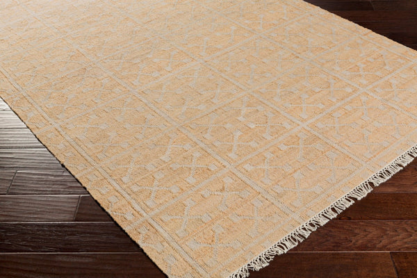 Livabliss Laural Handwoven Jute Flatweave Accent Rug Artisan Fringe Farmhouse Entryway Decor Tan, Light Gray 2'6" x 8' LRL6016-268