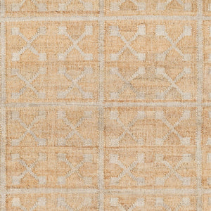 Livabliss Laural Handwoven Jute Flatweave Accent Rug Artisan Fringe Farmhouse Entryway Decor Tan, Light Gray 2'6" x 8' LRL6016-268