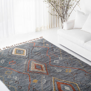 Safavieh Nahla Hand Knotted  Rug Denim LRL7544A-9