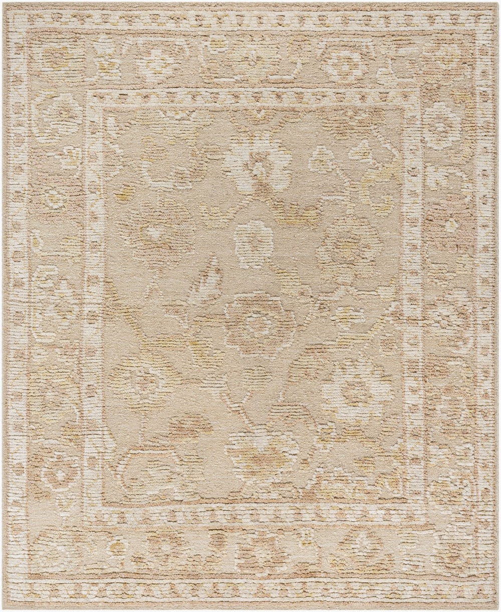 Surya Leros Handmade 2' X 3' Wool Rug From India - Timeless Elegance, Low Pile, Easy To Maintain For Any Room Ivory Wool Lrs2300-23