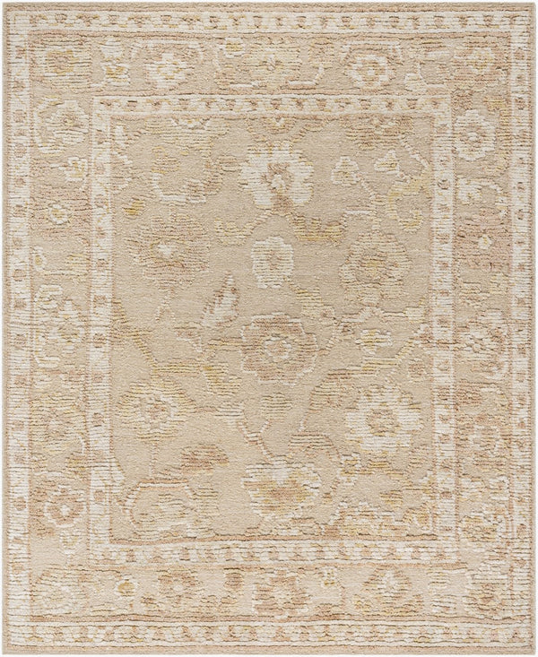 Surya Leros Handmade 2' X 3' Wool Rug From India - Timeless Elegance, Low Pile, Easy To Maintain For Any Room Ivory Wool Lrs2300-23