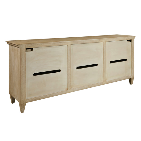 3-Door Entertainment Console with Storage Drawers Natural with Natural finish P301030 Pulaski Furniture