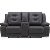 Parker Living Caldwell - Tahoe Charcoal Power Reclining Sofa Loveseat and Recliner Tahoe Charcoal MCAL-321PH-TACH Parker House