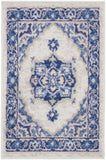 Nourison Whimsicle WHS03 Machine Made Power-loomed Ornamental Border Indoor Only Farmhouse Bohemian Rug Ivory Blue, Ivory Blue 100% Polypropylene 99446831187