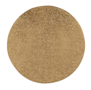 Hooker Furniture Melange Audra Round Accent Table With Mango Wood Top & Textured Brass-Foil Finish, Iron Base 628-50015-15