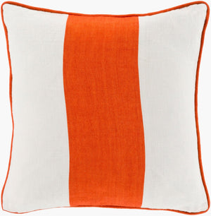 Surya Linen Stripe Accent Pillow Handwoven in India for Sofas Armchairs and Beds LS003-2020D