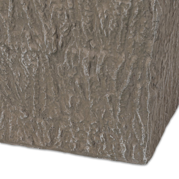 English Elm Mgo Concrete Tall Column Outdoor Planter with Pleated Stone Finish for Patio or Porch 73368.00