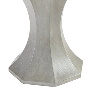 Bernhardt Bernhardt Nebbia Parquetry Dining Table With Stainless Steel Inlay, 88" Expandable Top, Octagonal Bases K1946