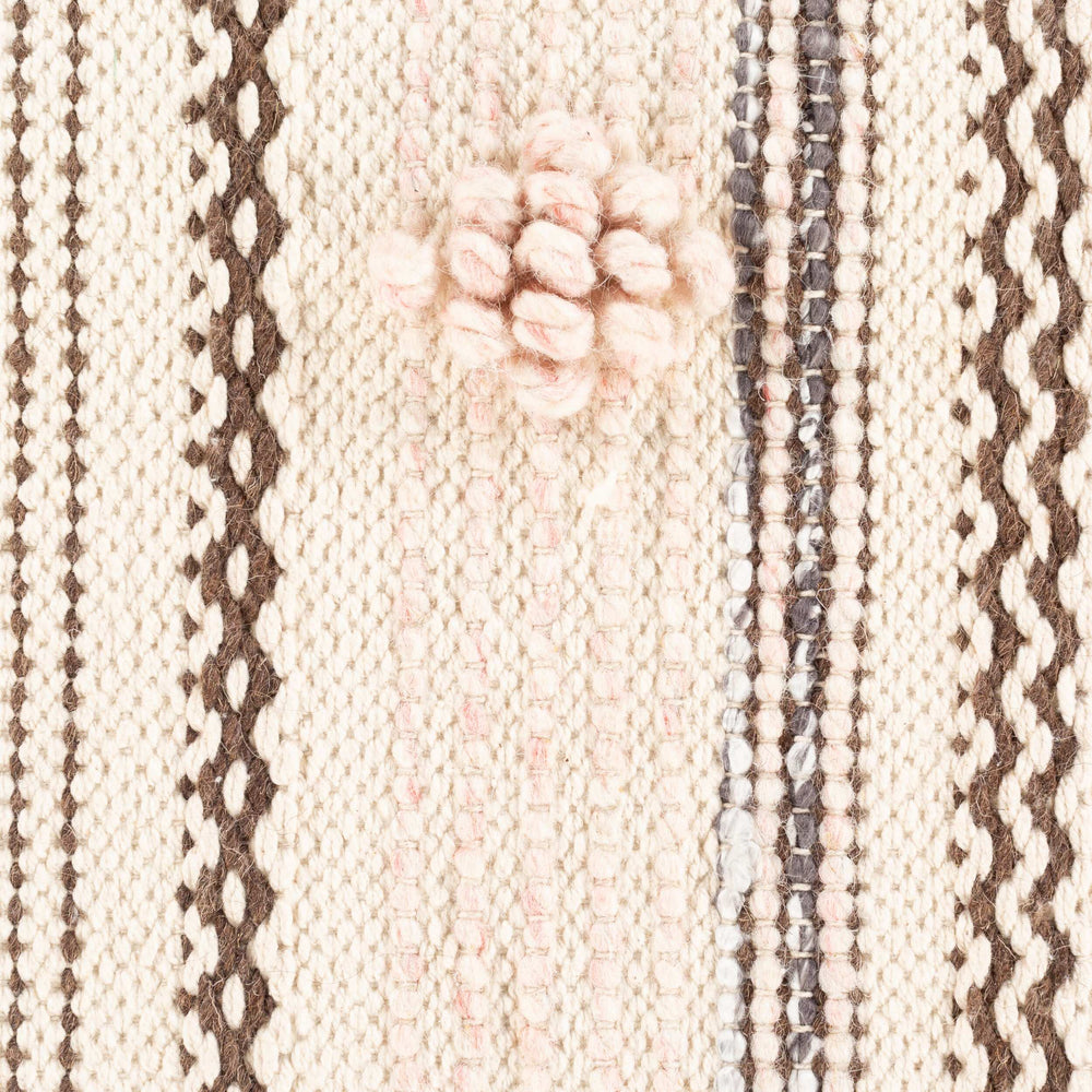 Surya Lovisa 14"L X 22"W Lumbar Pillow - Stylish Cotton-wool Blend, Easy Care Accent For Your Home Decor Beige Cotton,Wool,Polyester,Cotton Lsa001-2214p