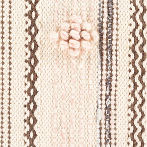 Surya Lovisa 14"L X 22"W Lumbar Pillow - Stylish Cotton-wool Blend, Easy Care Accent For Your Home Decor Beige Cotton,Wool,Polyester,Cotton Lsa001-2214p