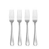 Lenox Oneida Flight Everyday Flatware Dinner Forks, Set of 4 Metallic, STAINLESS METAL 2865004B