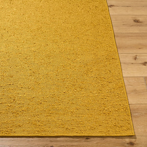 Livabliss Lush Hand Woven Polyester Flat Weave Accent Rug for Entryway Bath or Bedside Goldenrod' 9' x 12' LSH2303-912