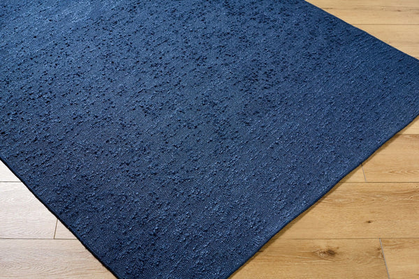 Livabliss Lush Handwoven Polyester Shag Accent Rug Soft Low Profile for Entryway or Bath Indigo, Midnigh 9' x 12' LSH2304-912