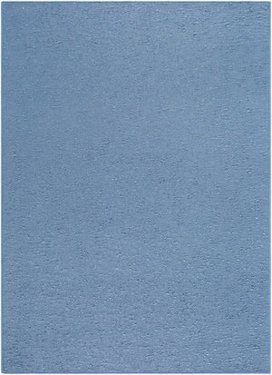 Livabliss Lush Handwoven Polyester Shag Rug Soft Entryway Bathroom Accent with Flat Weave Texture Slate Blue 6' x 9' LSH2305-69