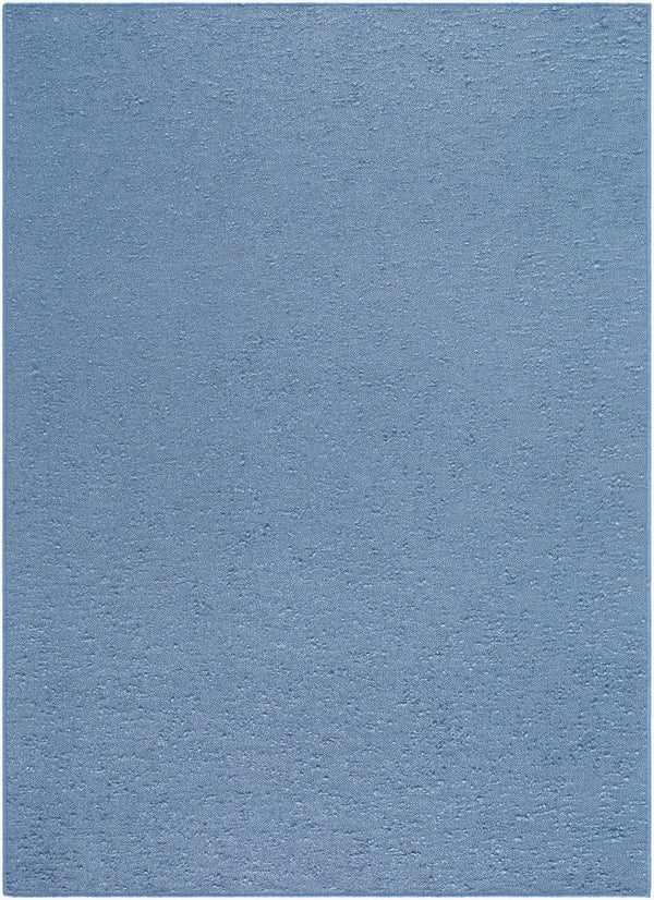 Livabliss Lush Handwoven Polyester Shag Rug Soft Entryway Bathroom Accent with Flat Weave Texture Slate Blue 6' x 9' LSH2305-69