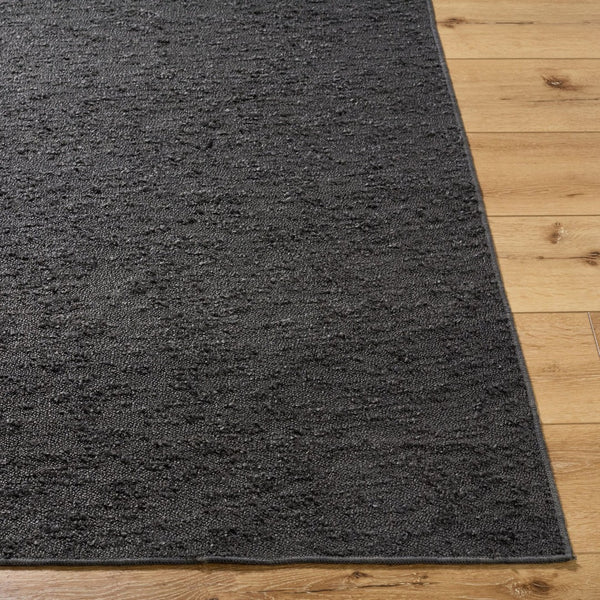 Livabliss Lush Hand-woven Polyester Shag Accent Rug Soft Low Profile for Entryways and Baths Charcoal 27" x 45" LSH2306-2745