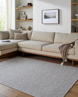 Livabliss Lush Handwoven Polyester Shag Accent Rug for Entryways Bathrooms and Bedside Areas Pewter' 27" x 45" LSH2307-2745