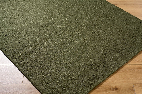 Livabliss Lush Handwoven Polyester Shag Accent Rug Soft Artisan Weave for Entryway or Bedroom Olive Green 3'6" x 5'6" LSH2308-3656