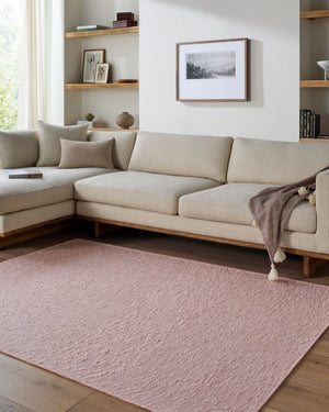 Livabliss Lush Handwoven Polyester Shag Accent Rug for Entryway Bathroom or Bedside Decor Blush Pink' 27" x 45" LSH2309-2745