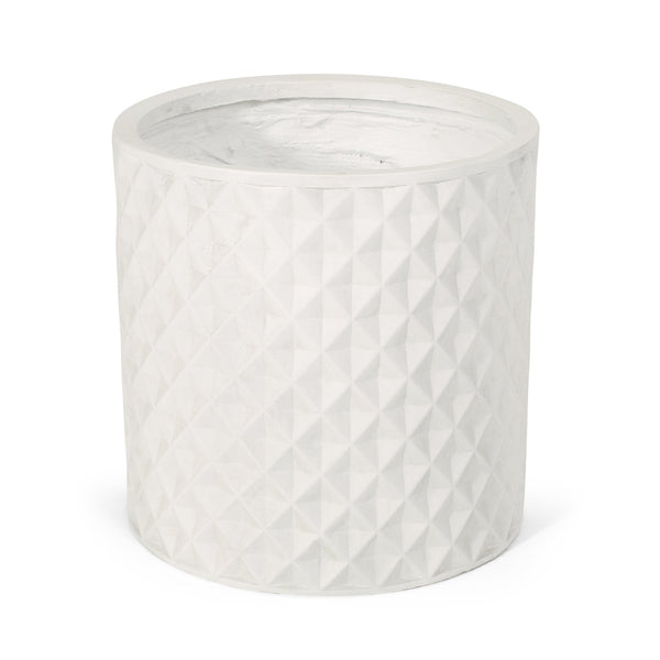 English Elm Mgo Concrete Cube Planter Handcrafted Stone Finish Outdoor Garden Terrace Display 73358.00