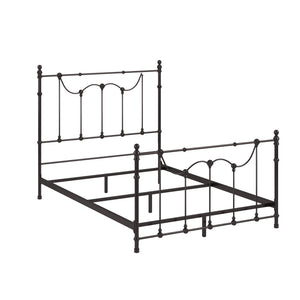 Homelegance By Top-Line Roshan Victorian Iron Metal Bed Black Metal