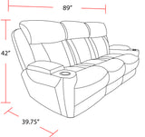 Parker Living Dalton - Lucky Fawn Power Reclining Sofa Loveseat and Recliner Lucky Fawn MDAL-321PH-LFA Parker House