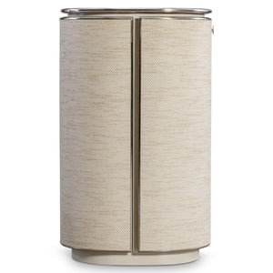 Bernhardt Bernhardt Camille Sculptural Buffet Sideboard With Woven Fiber Doors, Ash Top & Polished Steel Trim 357132